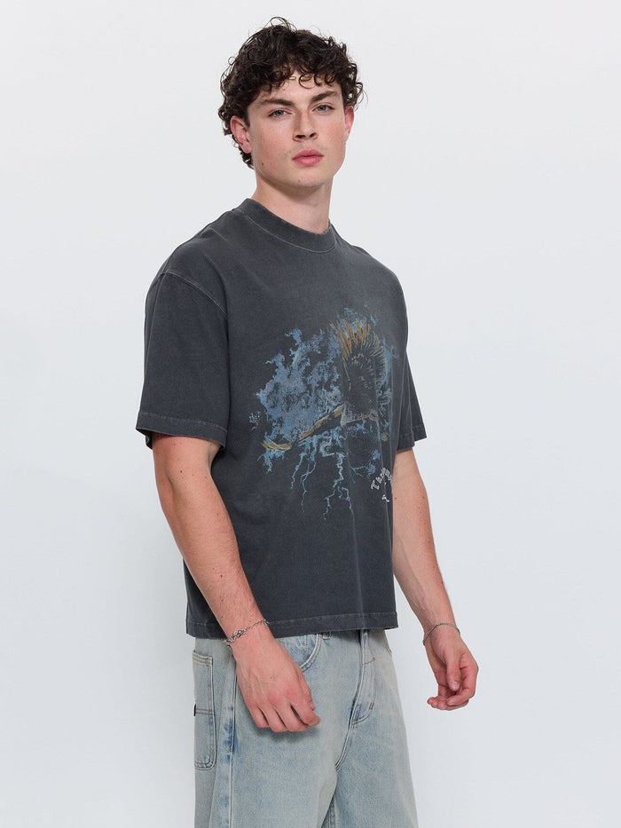 Beyond Paradise Box Crop Tee - Merch Black