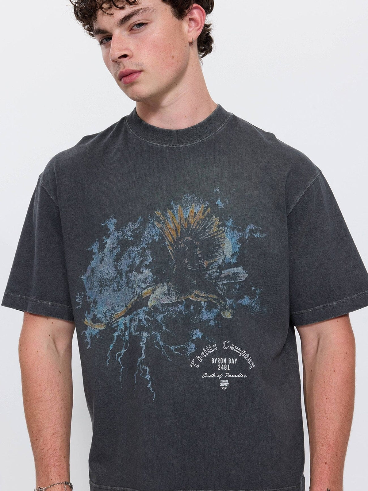 Beyond Paradise Box Crop Tee - Merch Black