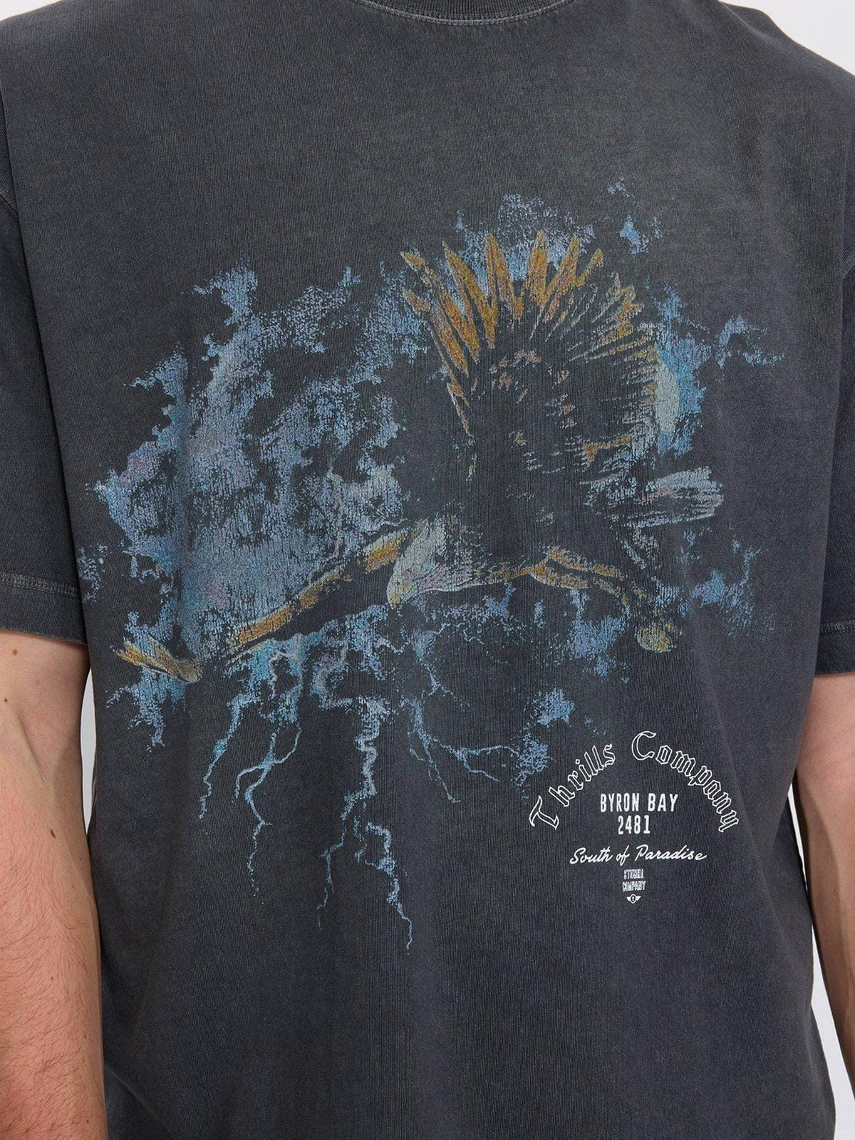 Beyond Paradise Box Crop Tee - Merch Black