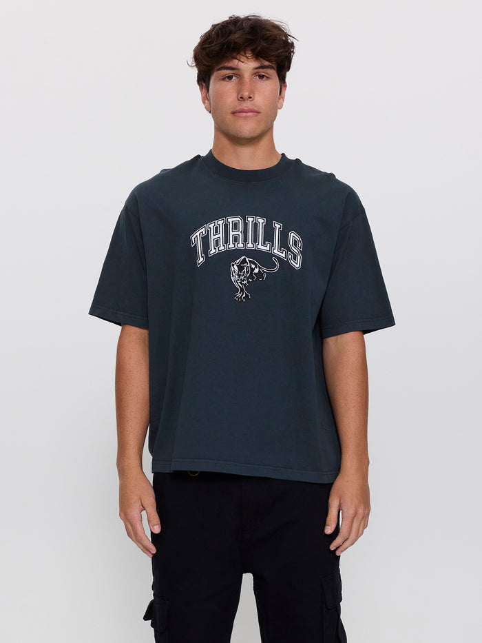 Eye of the Beholder Box Crop Tee - Petrol XS