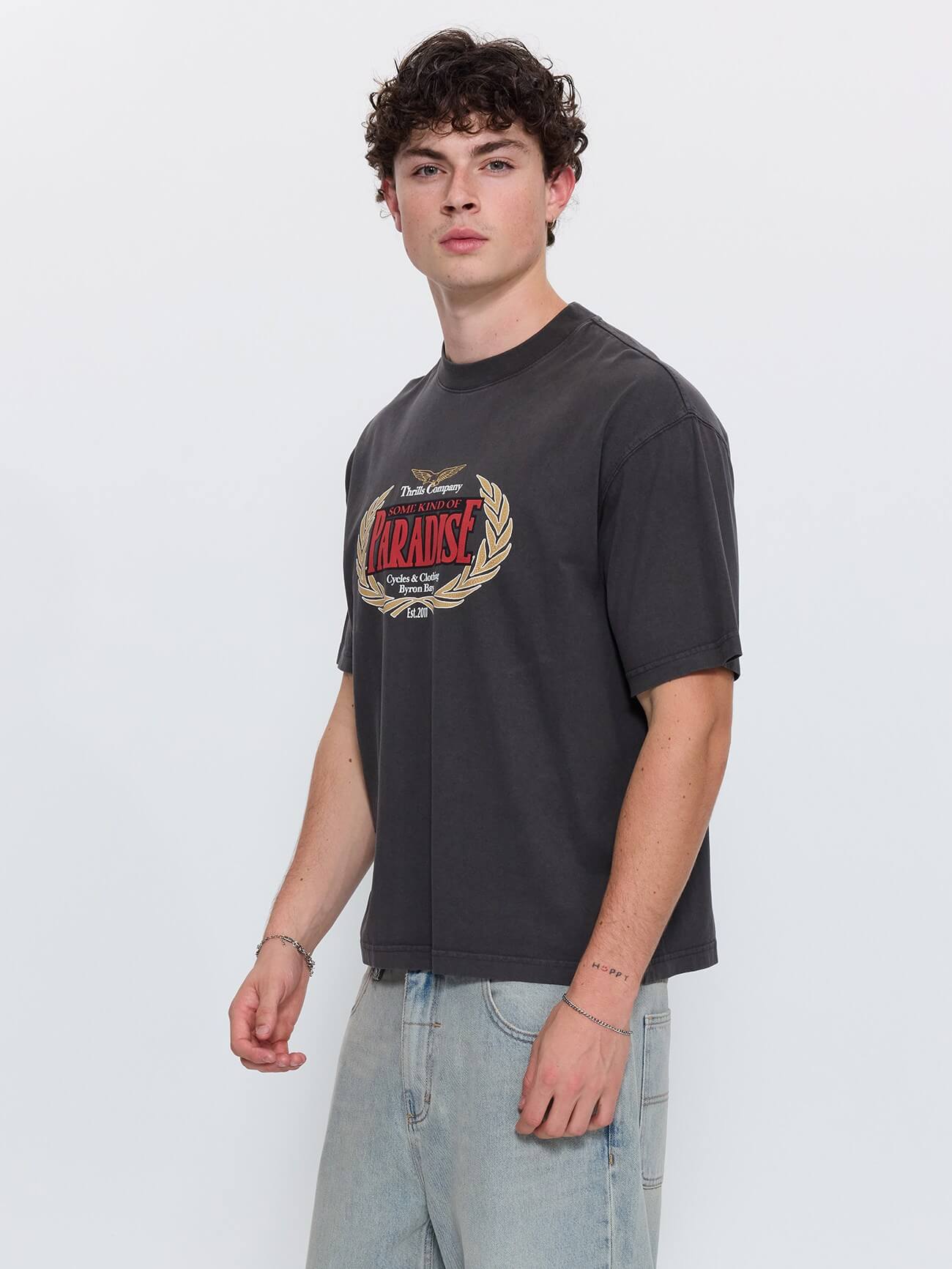 Never Mind the Rest Box Crop Tee - Dark Merch Black XS