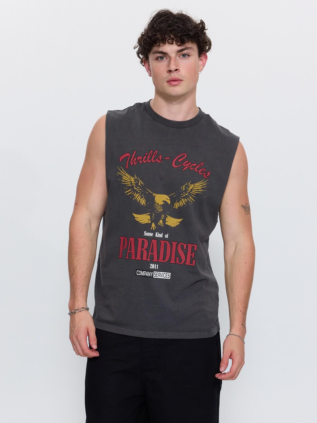Get the Horns Merch Fit Muscle Tee - Merch Black XS