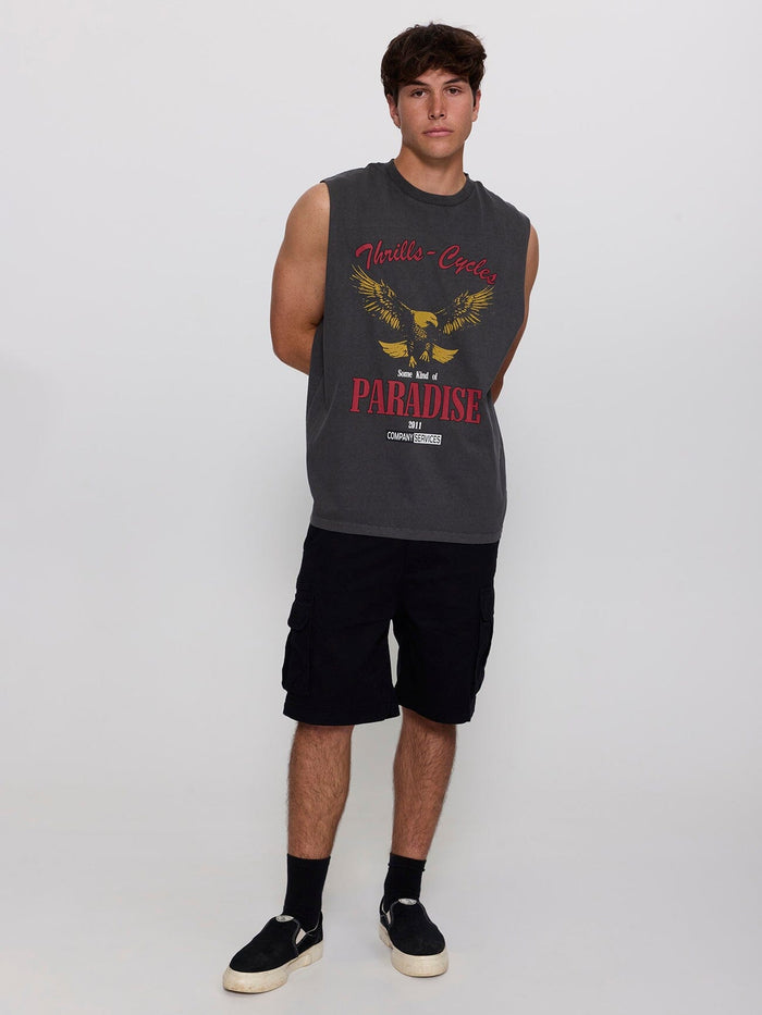 Get the Horns Merch Fit Muscle Tee - Merch Black XS