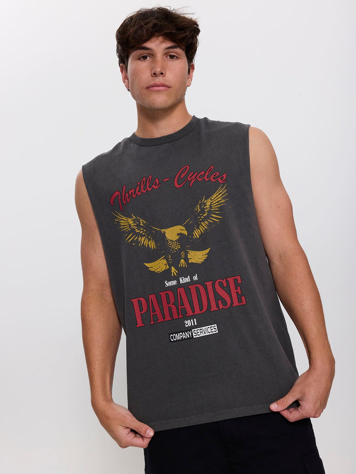 Get the Horns Merch Fit Muscle Tee - Merch Black XS