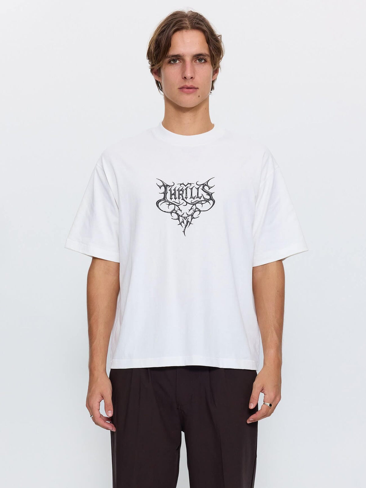 South of Heaven Box Crop Tee - Dirty White XS