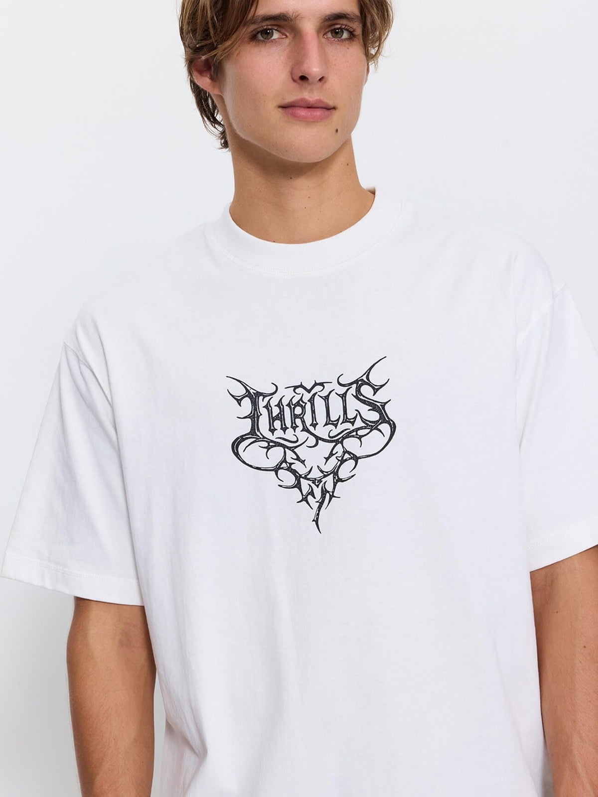 South of Heaven Box Crop Tee - Dirty White XS