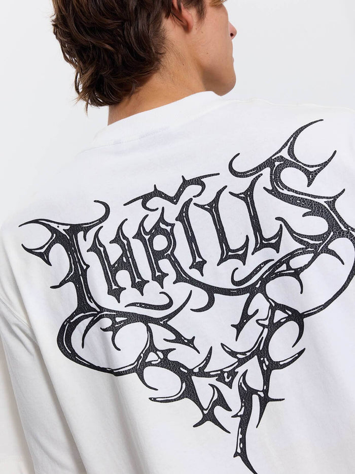 South of Heaven Box Crop Tee - Dirty White XS