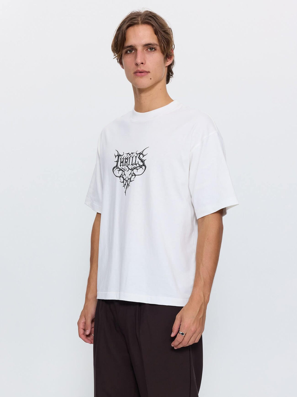 South of Heaven Box Crop Tee - Dirty White XS