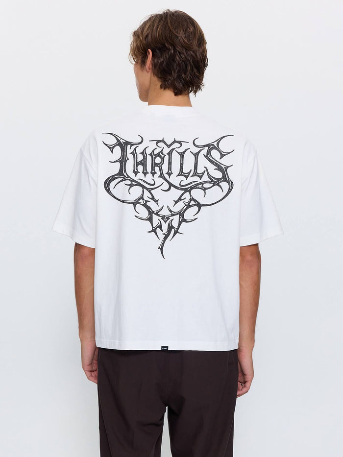 South of Heaven Box Crop Tee - Dirty White XS