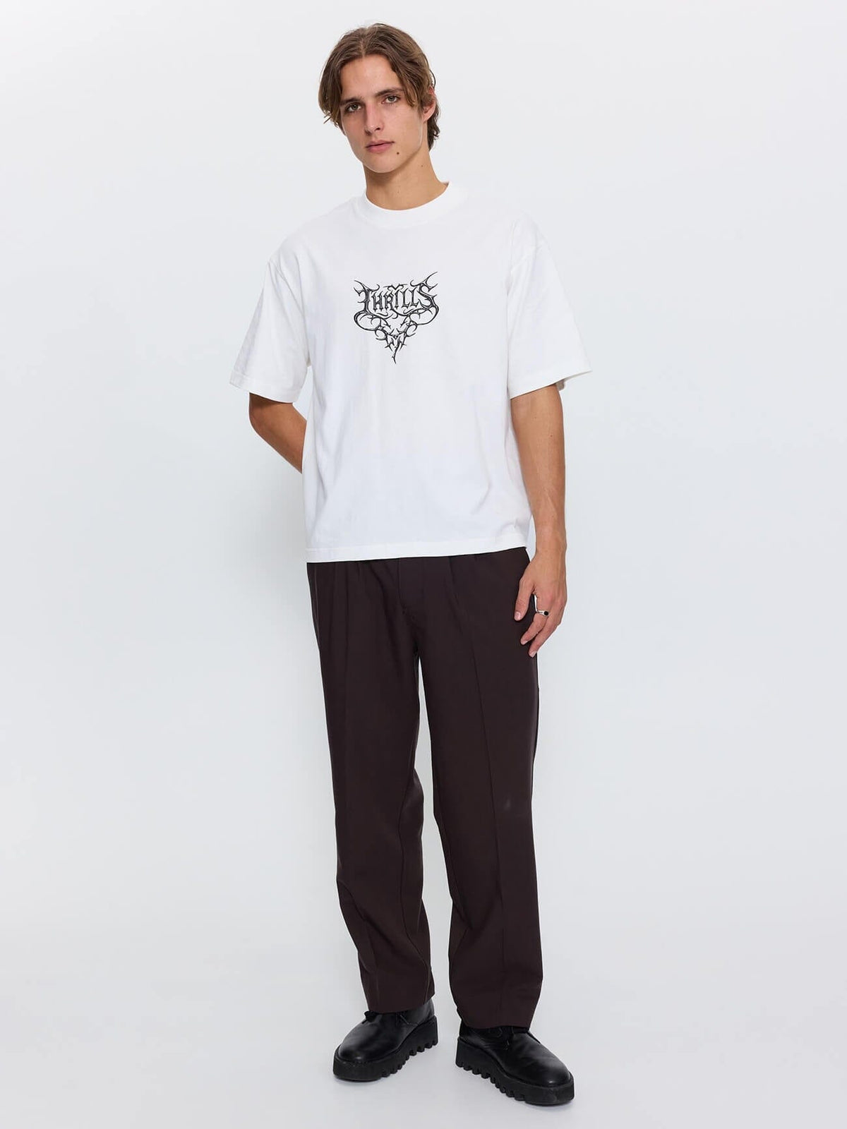 South of Heaven Box Crop Tee - Dirty White XS
