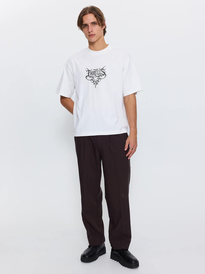 South of Heaven Box Crop Tee - Dirty White XS