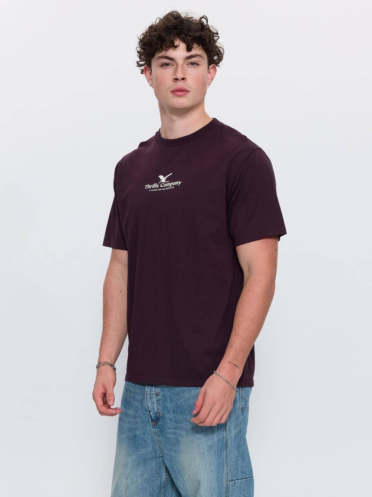A Haven for the Restless Merch Fit Tee - Aubergine XS