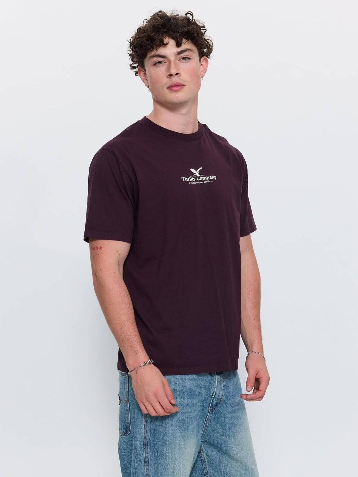 A Haven for the Restless Merch Fit Tee - Aubergine XS