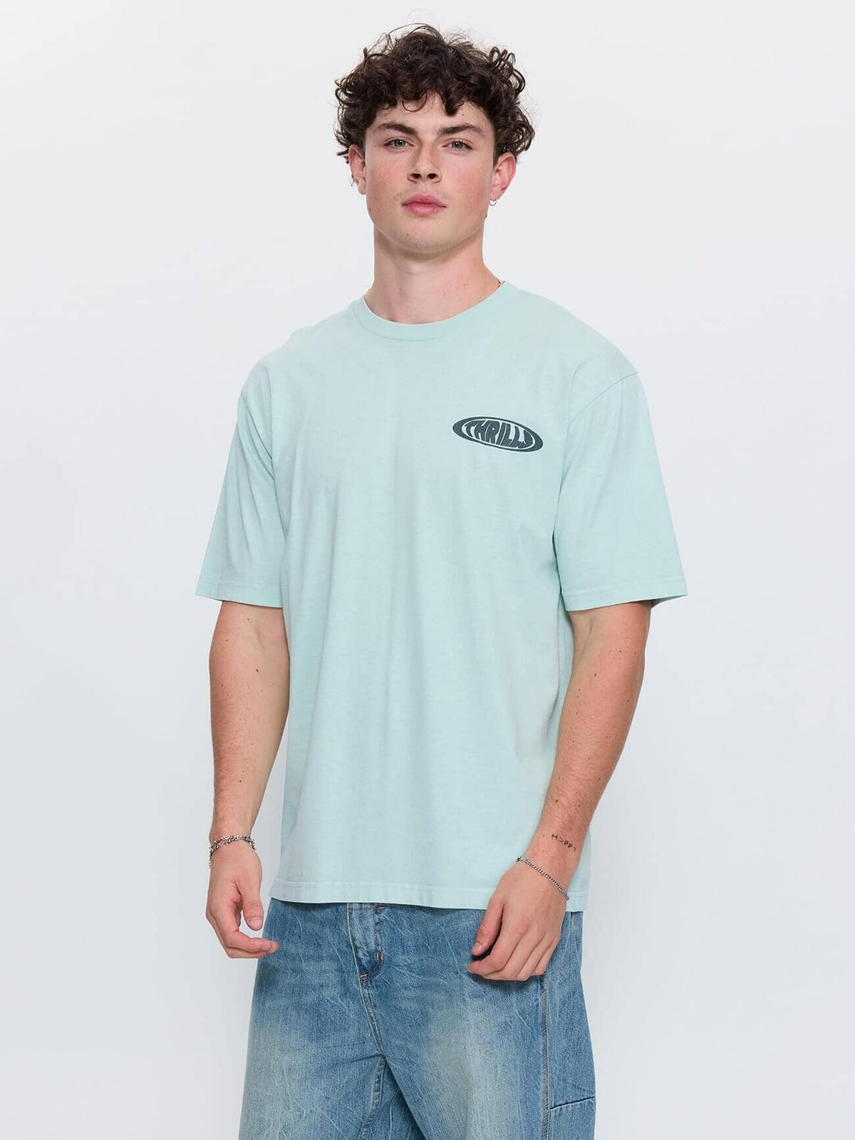 Shadowless Oversize Fit Tee - Faded Mint XS
