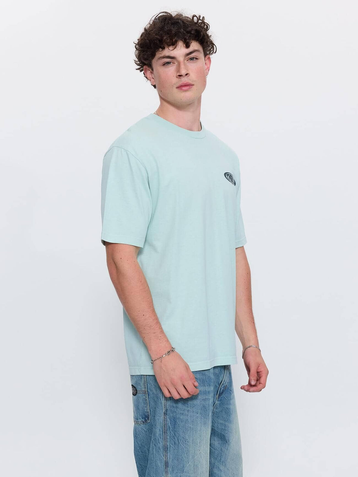 Shadowless Oversize Fit Tee - Faded Mint XS