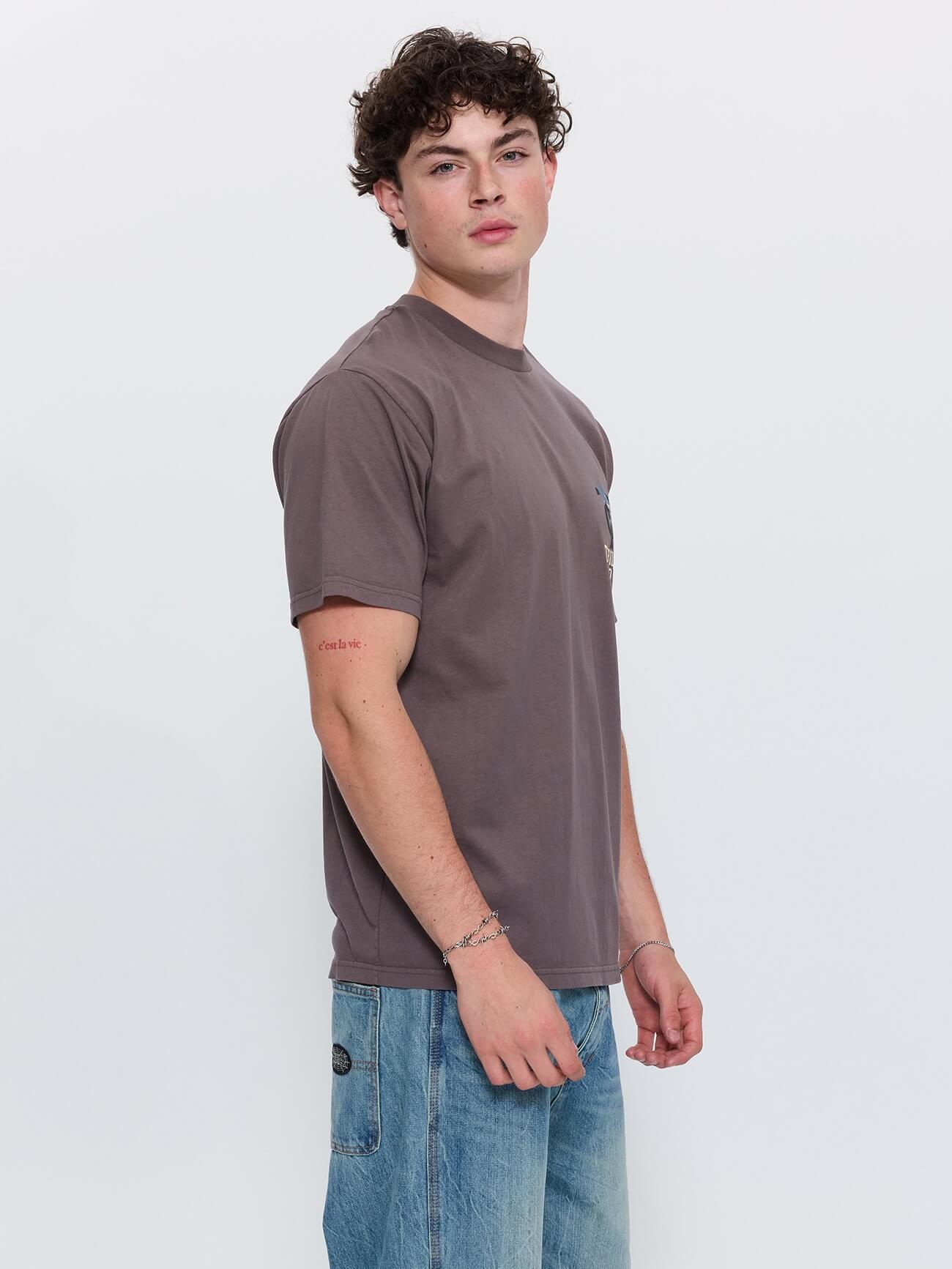 World of Wonder Merch Fit Tee - Clay Smoke XS