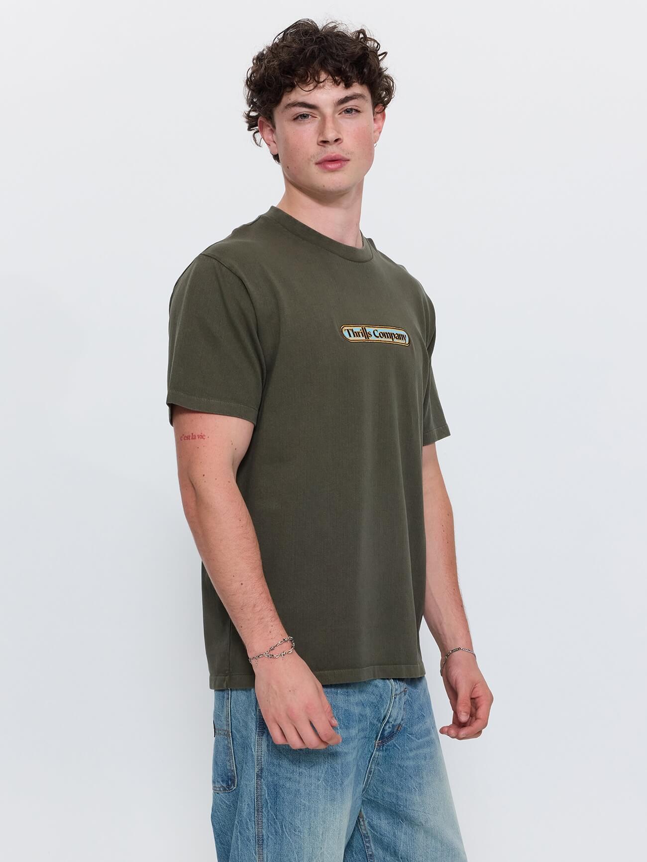 Wonder World Embro Merch Fit Tee - Grape Leaf XS