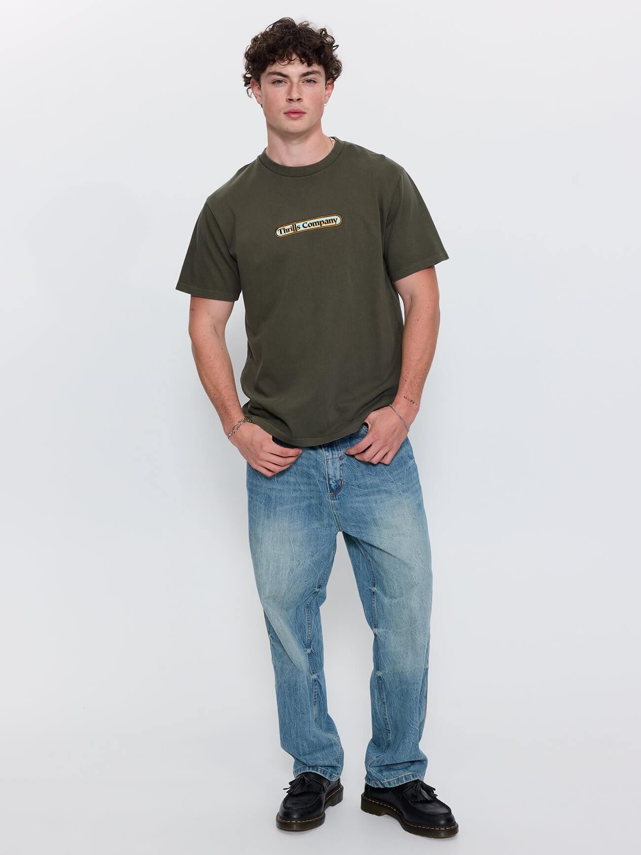 Wonder World Embro Merch Fit Tee - Grape Leaf XS