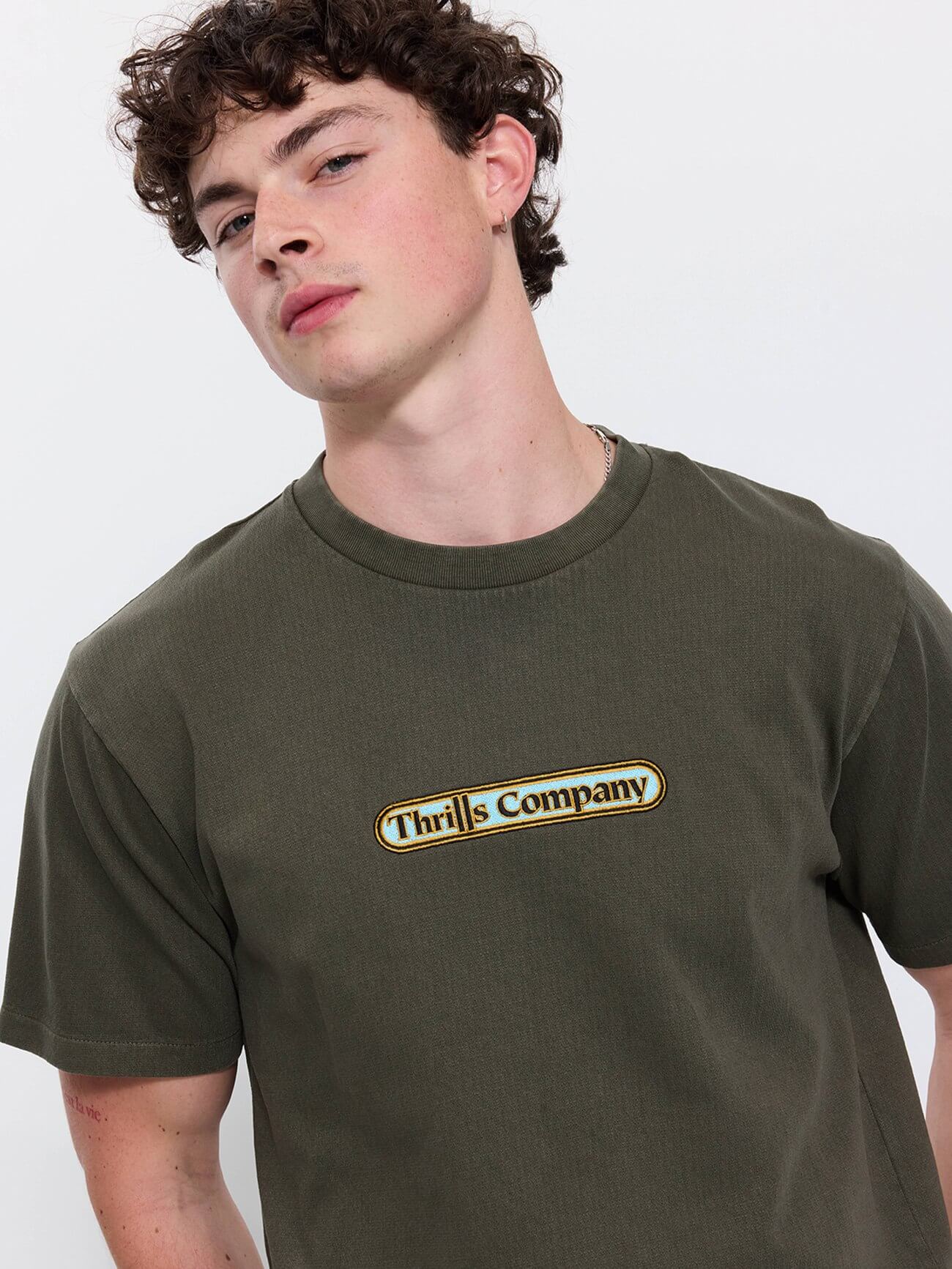 Wonder World Embro Merch Fit Tee - Grape Leaf XS