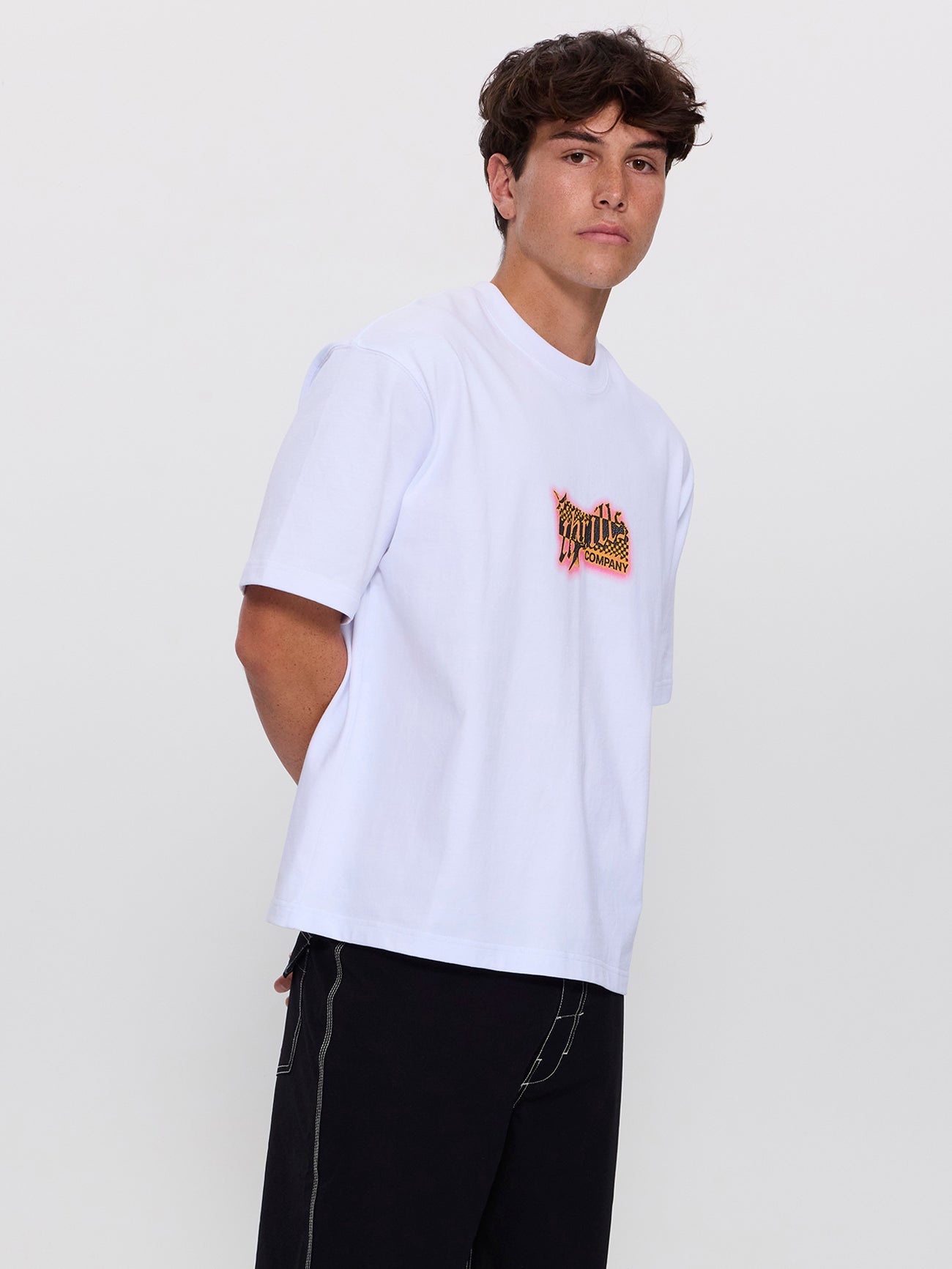 Can You Feel It Box Crop Tee - White XS