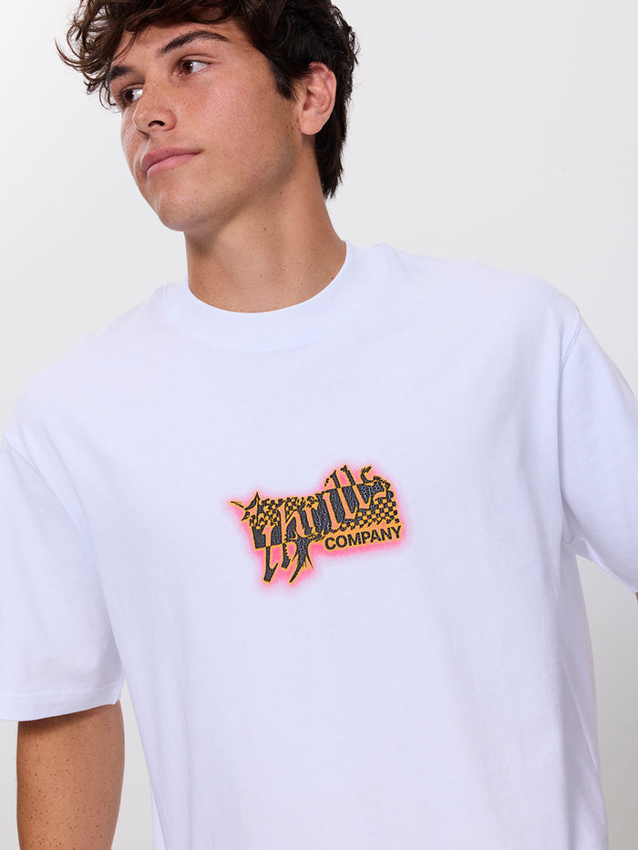 Can You Feel It Box Crop Tee - White XS