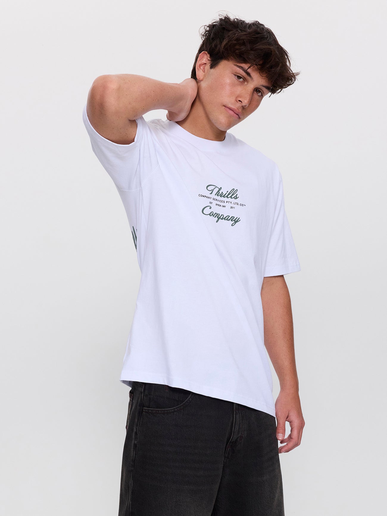Visions Oversize Tee - White XS