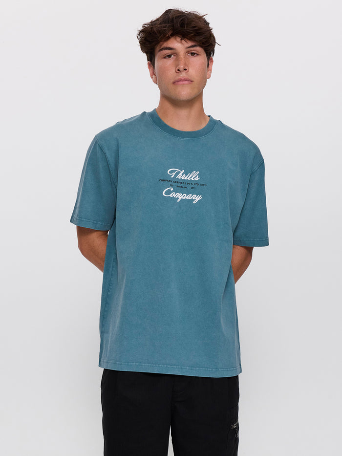Visions Oversize Fit Tee - Troppo Teal XS