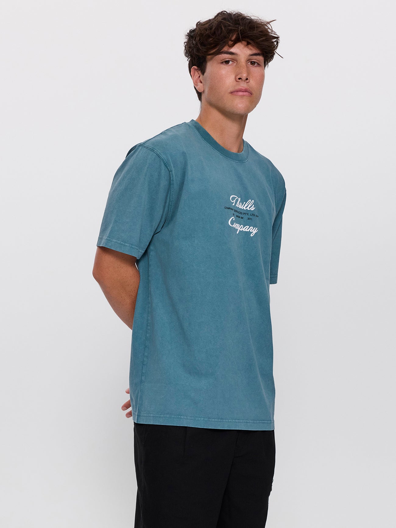 Visions Oversize Fit Tee - Troppo Teal XS