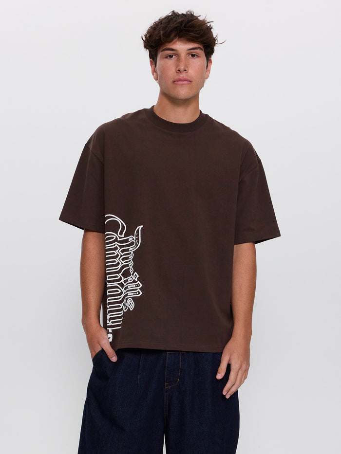 T.C.S.M. Box Fit Oversize Tee - Postal Brown XS