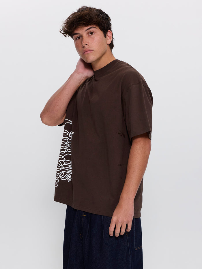 T.C.S.M. Box Fit Oversize Tee - Postal Brown XS