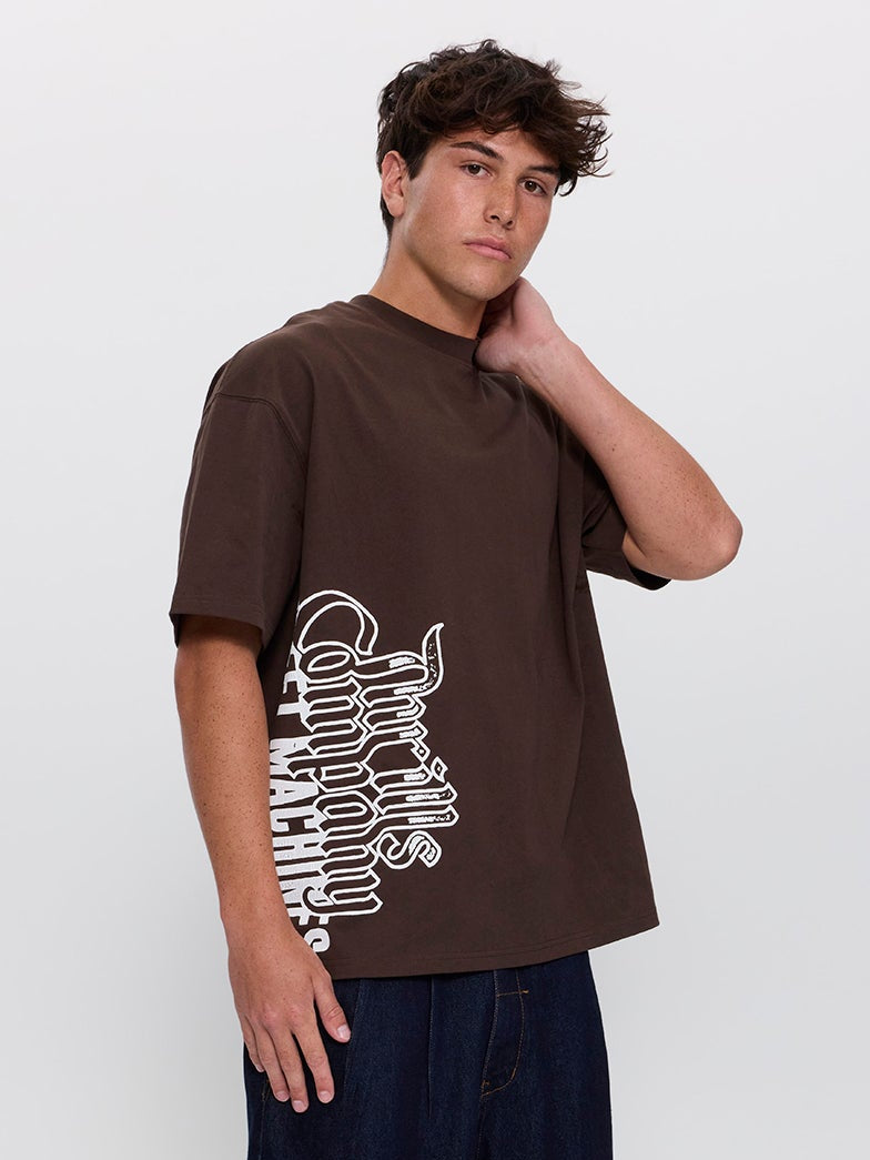 T.C.S.M. Box Fit Oversize Tee - Postal Brown XS