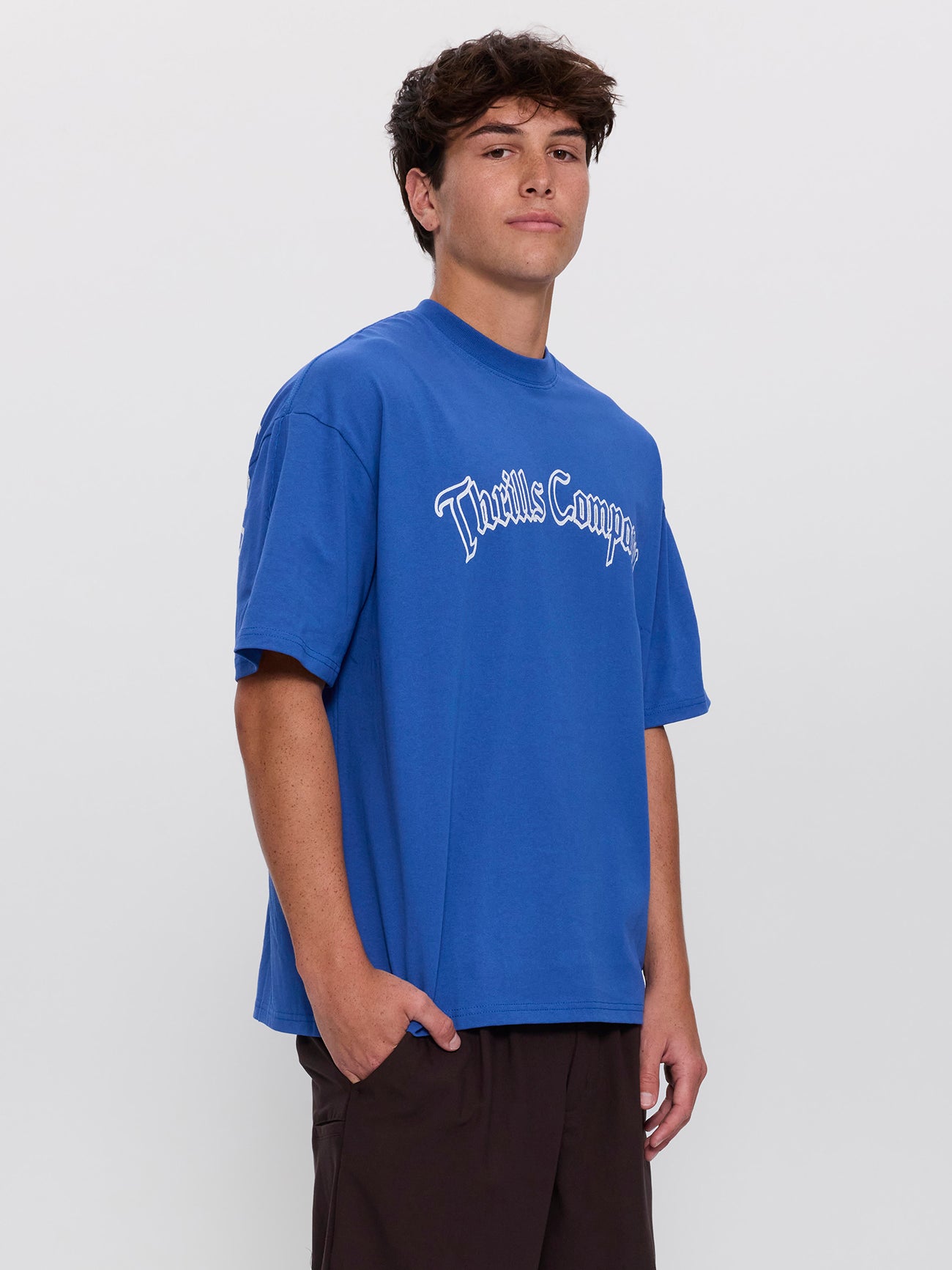 Heavy Chaos Box Fit Oversize Tee - Faded Royale XS
