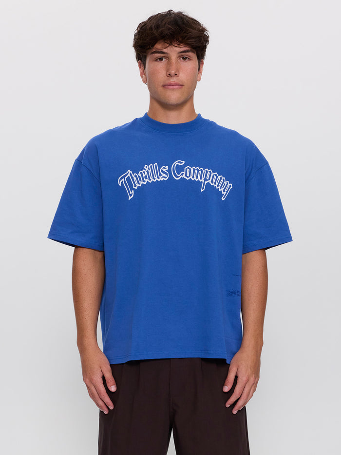 Heavy Chaos Box Fit Oversize Tee - Faded Royale XS