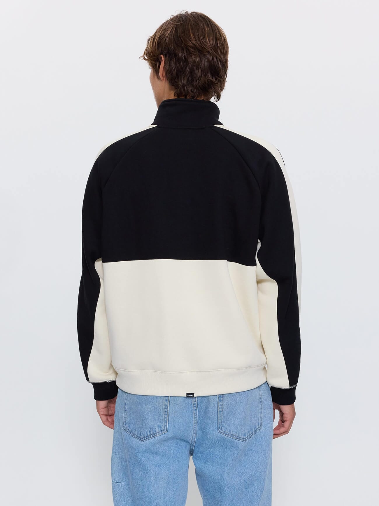 Odyssy Panel Cropped Quarter Zip Fleece - Black XS