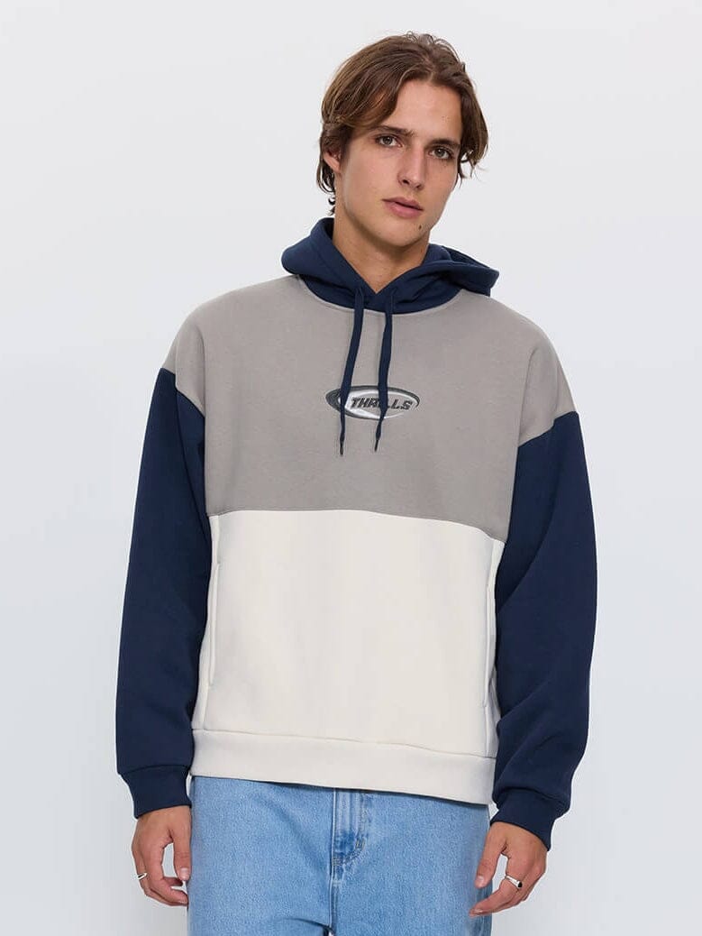 Odyssy Panel Slouch Pull On Cropped Hood - Fog XS