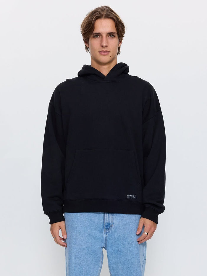 Thrills Military Slouch Pull On Cropped Hood - Black XS