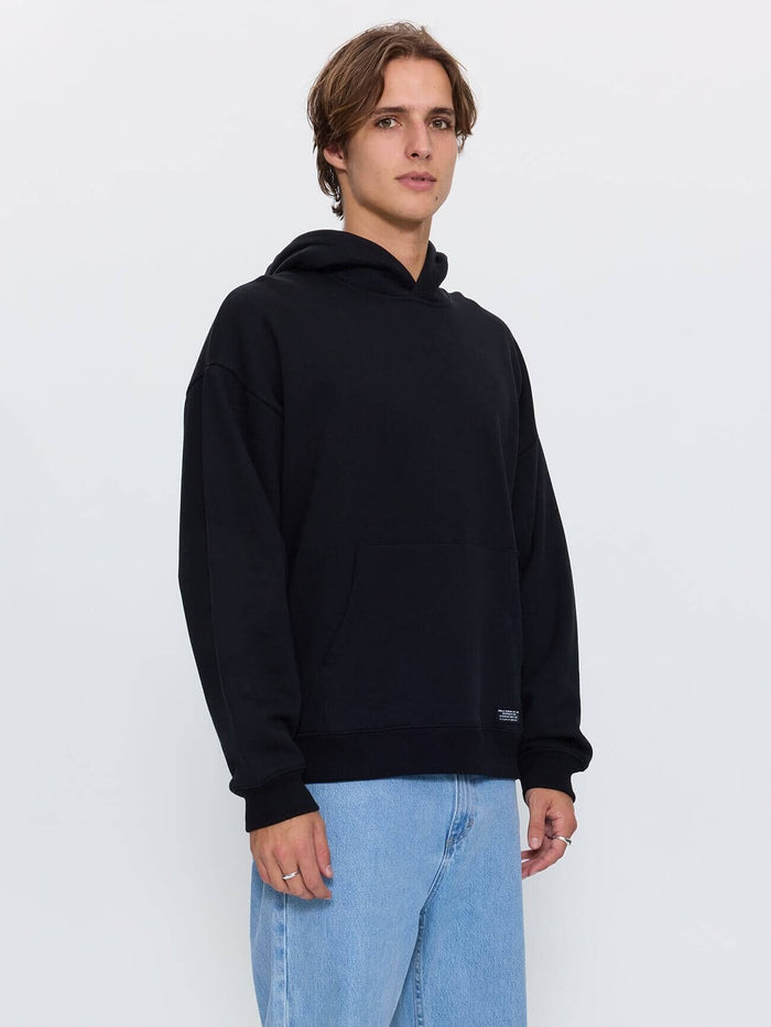 Thrills Military Slouch Pull On Cropped Hood - Black XS