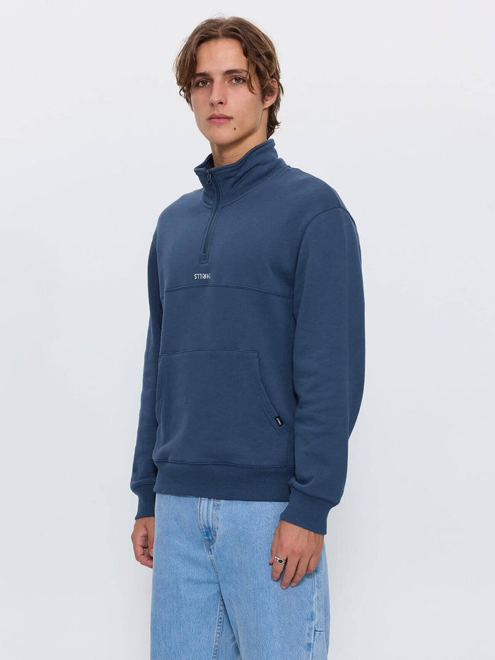 Minimal Thrills Quarter Zip Fleece - Dark Slate XS