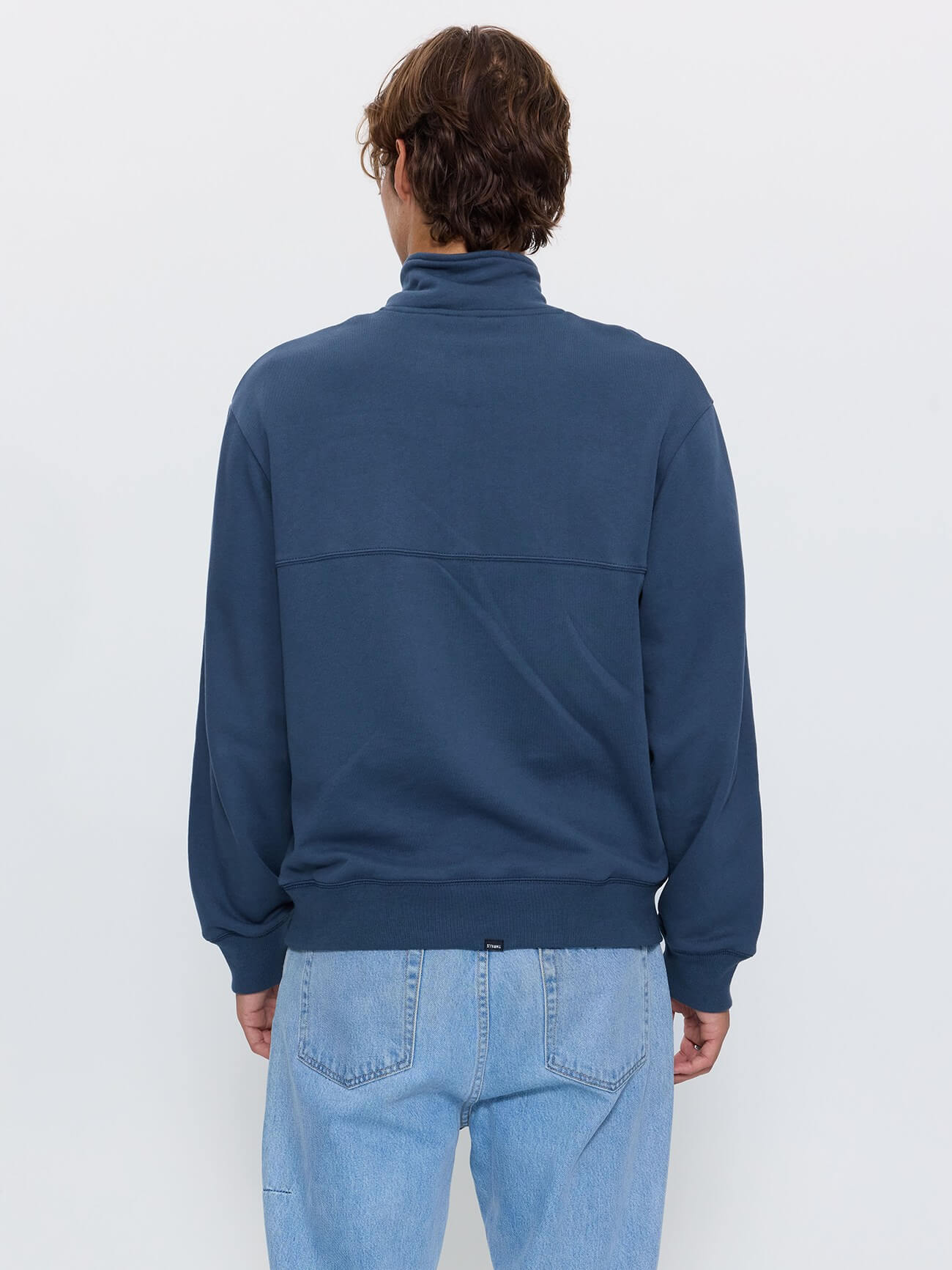Minimal Thrills Quarter Zip Fleece - Dark Slate XS