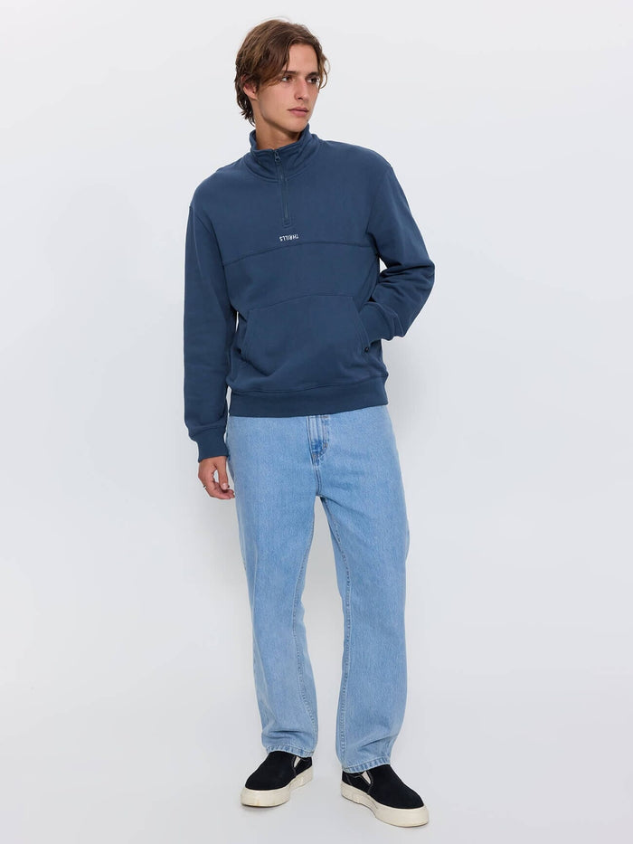 Minimal Thrills Quarter Zip Fleece - Dark Slate XS