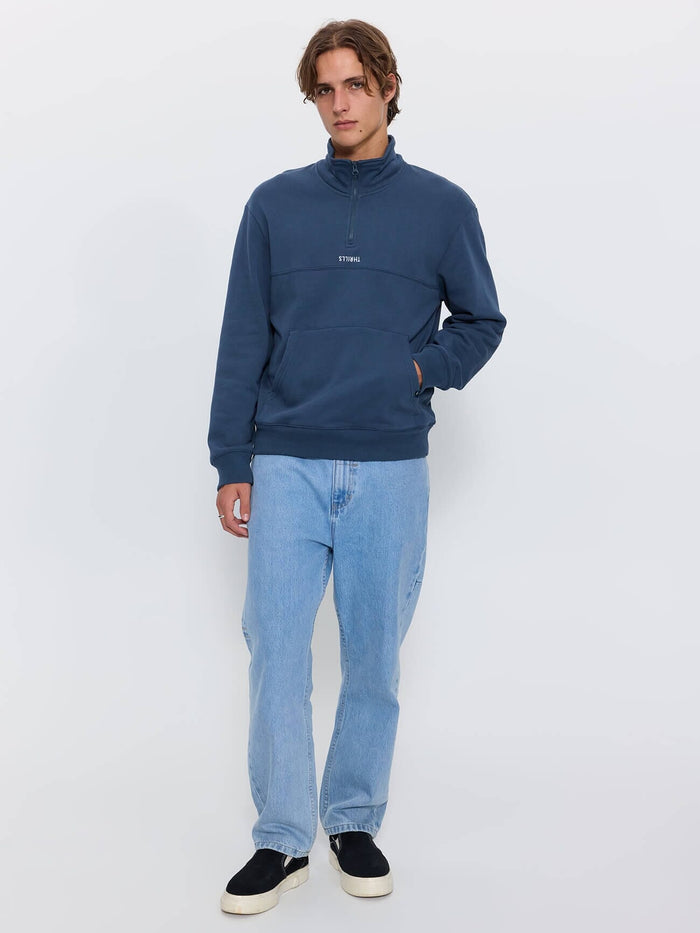 Minimal Thrills Quarter Zip Fleece - Dark Slate XS