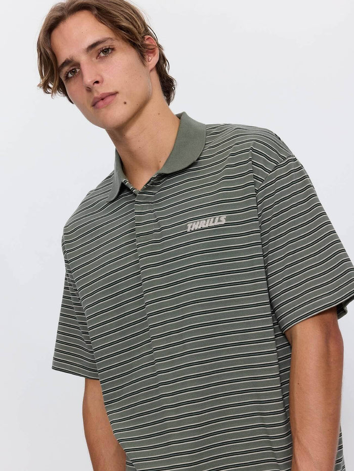 Built to Last Box Crop Polo - Beetle XS