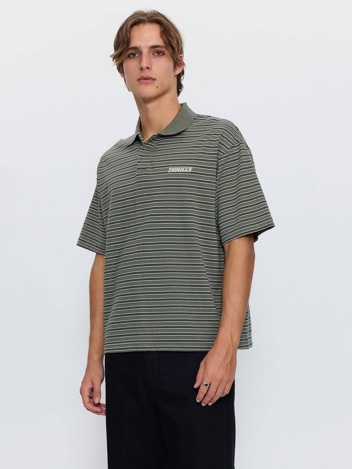 Built to Last Box Crop Polo - Beetle XS