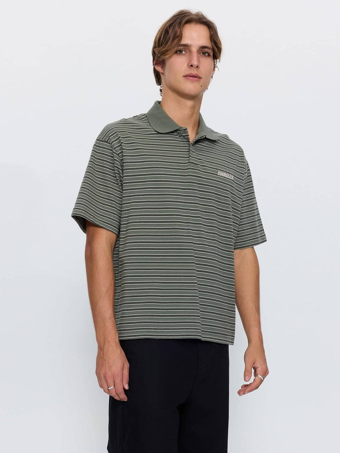 Built to Last Box Crop Polo - Beetle XS