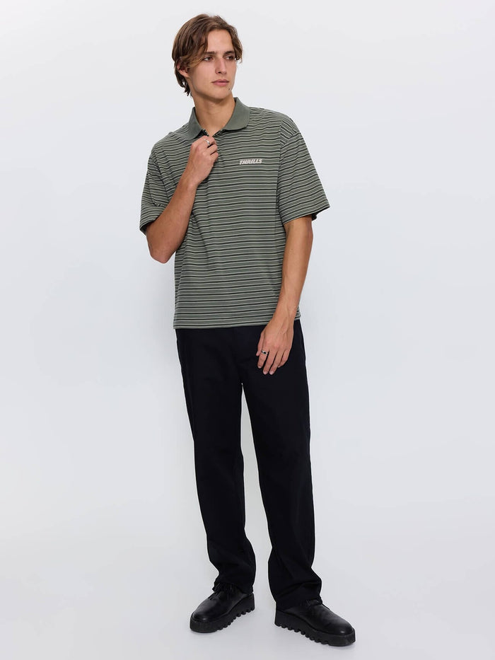 Built to Last Box Crop Polo - Beetle XS