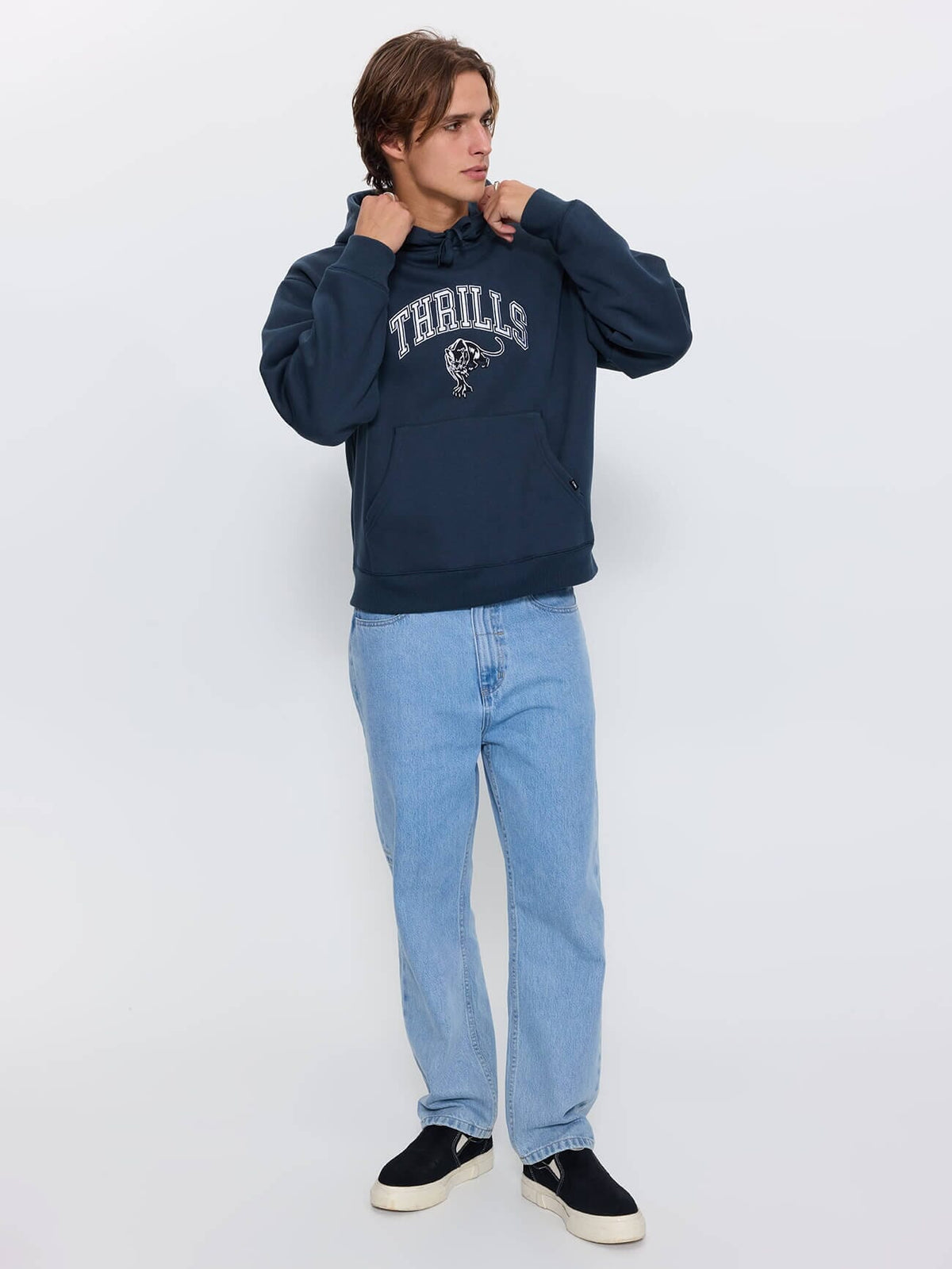 Eye of the Beholder Embro Cropped Slouch Hood - Petrol XS