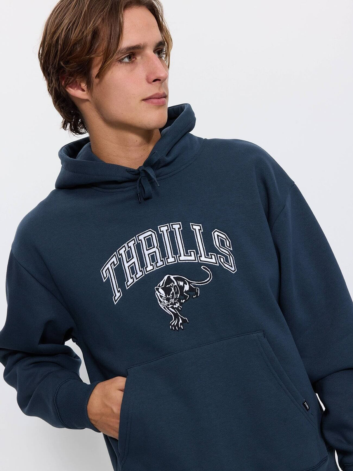 Eye of the Beholder Embro Cropped Slouch Hood - Petrol XS
