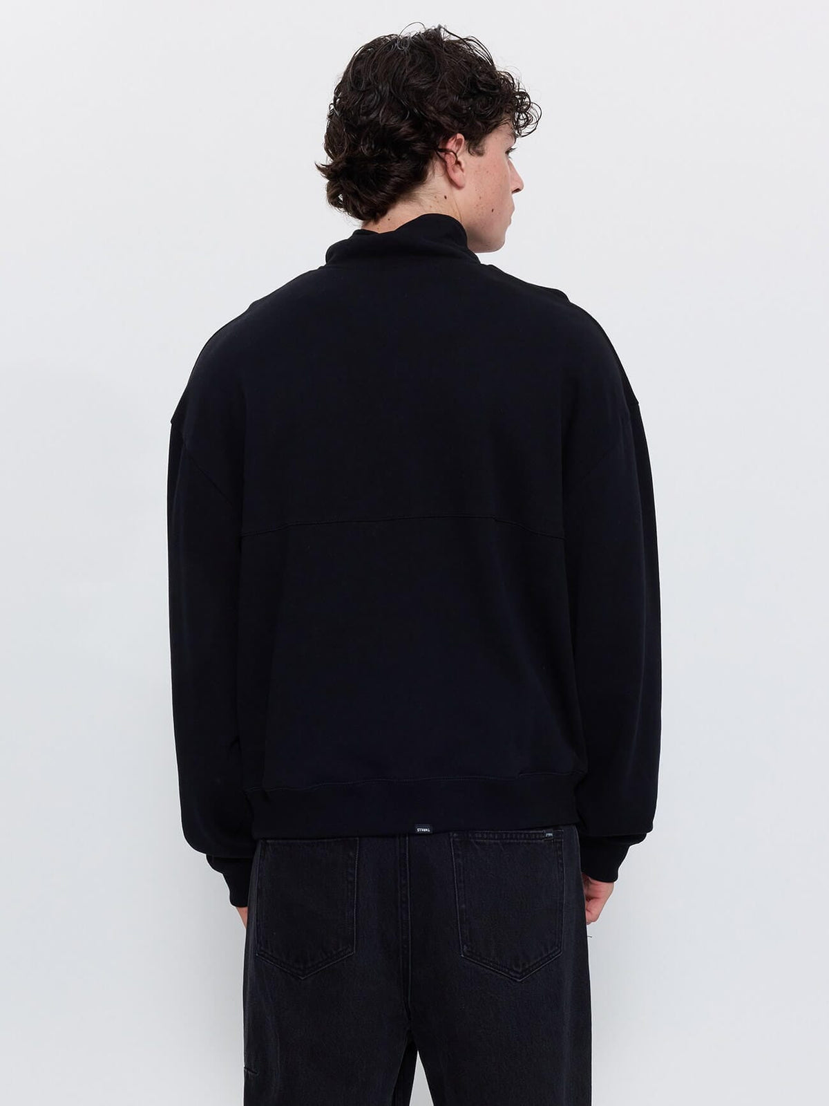 Primitive Thrills Quarter Zip Fleece - Black XS