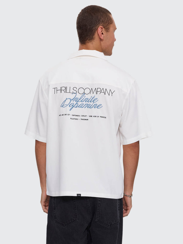 Lost Cause Cropped Short Sleeve Shirt - White XS