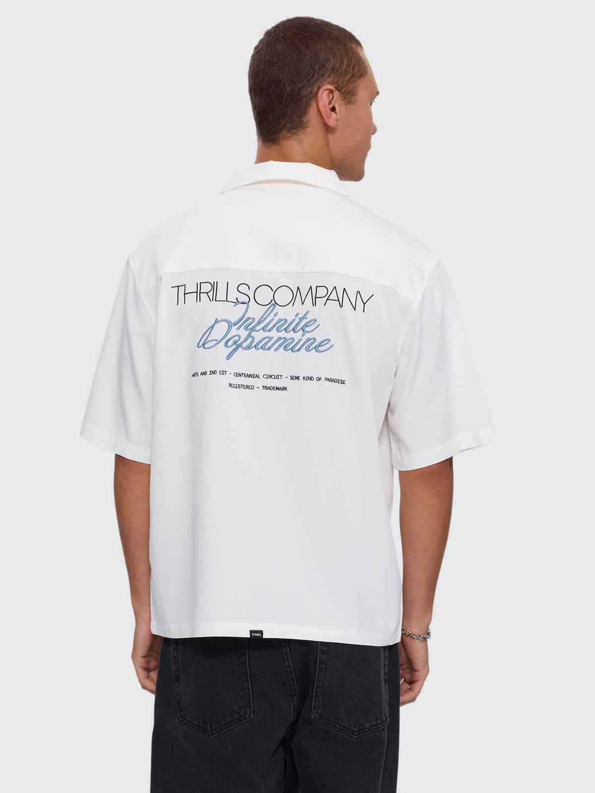 Lost Cause Cropped Short Sleeve Shirt - White XS